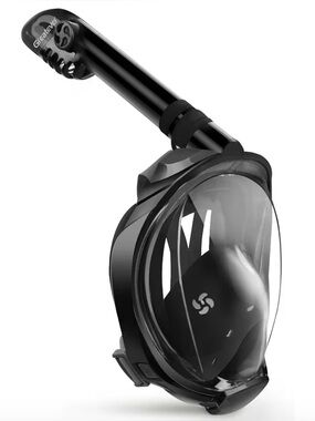 G2 Full Face Snorkel Mask with Latest Dry Top System,Foldable 180 Degree